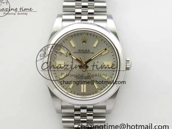 1221 WeatherProof Oyster Perpetual 41mm 124300 BP Maker Best Edition Silver Dial on SS Jubilee Bracelet A 2639